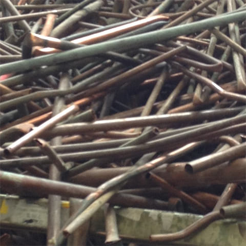 scrap metal recycling copper pipe